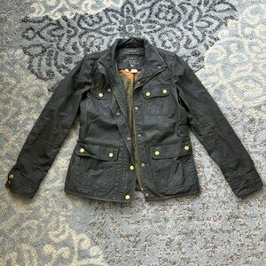 J. Crew Relaxed Boyfriend Downtown Field Jacket Dark Army Green XS